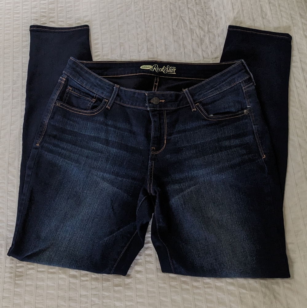 14 regular Old Navy RocSstar Dark wash jeans